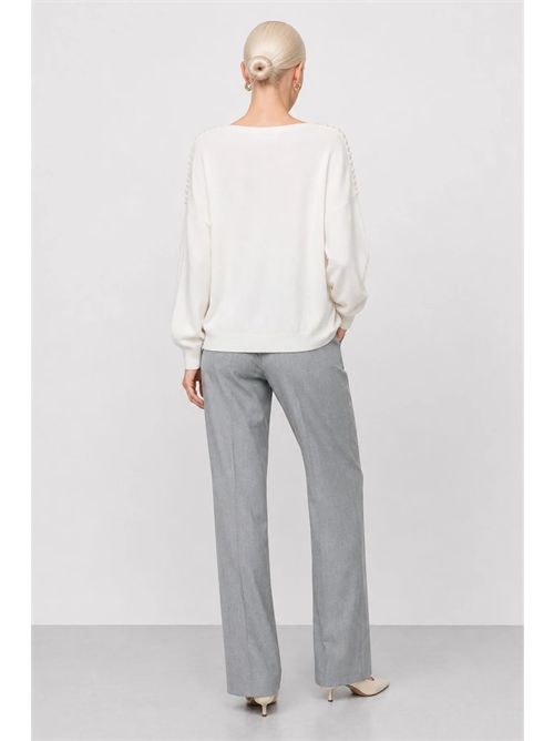 Maglia da donna a maniche lunghe con dettagli decorativi KOCCA | DERIRHEE/60003
